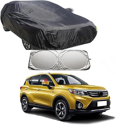 Premium Protective Car Cover for GAC Emkoo, All Weather Waterproof, Dustproof, Scratch-Resistant, and Sun Protection full Car Body Cover with sunscreen sheild