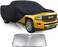 Car Cover Compatible with GMC Sierra 1500 Crew Cab Pickup 6.6 Feet Bed 2019-2024 6 Layers Windproof All Weather Waterproof Sun Rain UV Dust Snow Protection Outdoor Covers with sunscreen sheild