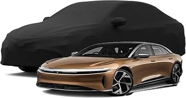Layers SUV Car Cover Custom Fit forLucid Air Waterproof All Weather for Automobiles, Outdoor Full Cover Rain Sun UV Protection