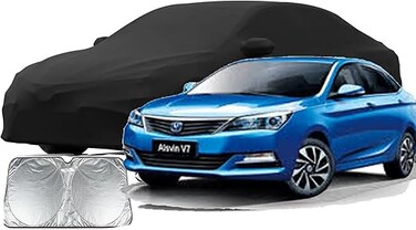 Premium Protective Car Cover for Changan Alsvin, All Weather Waterproof, Dustproof, Scratch-Resistant, and Sun Protection full Car Body Cover with suncreen