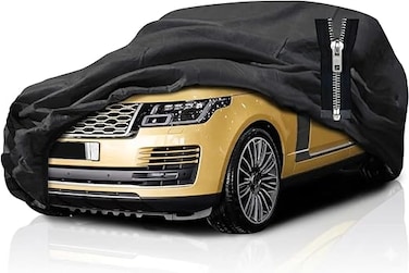 Waterproof, All Weather, 6 Layer Car Cover for Land Rover Defender 110 (2008-2025) Fits All Trims, Left Zipper Door, Windproof Snow Rain Hail Dust Storm Indoor OutdoorSun UV Protection