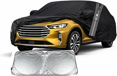 Premium Protective Car Cover for Jetour X70 Plus, All Weather Waterproof, Dustproof, Scratch-Resistant, and Sun Protection full Car Body Cover with door zipper &amp; sunscreen sheild