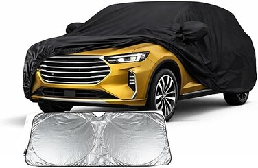 Multi Layer Luxury Car Cover for Jetour X70 Plus / X70 Pro (2020&ndash;2025) &ndash; Waterproof, Windproof, UV-Resistant All-Weather SUV Protection with Zipper Access with sunscreen sheild