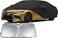 Car Cover for Toyota Camry 2018-2022 2023, Waterproof All Weather for Automobiles, Windproof Snowproof Rain Hail Sun UV Protection Full Outdoor Indoor Exterior Car Covers, Black with sunscreen sheild