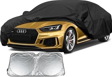 ayer Luxury Car Cover for Audi A8/S8 2000&ndash;2025 Waterproof, Windproof, UV Protection &ndash; Heavy Duty All-Weather Indoor Outdoor Fit with sunscreen sheild &amp; Windproof Tie-Downs