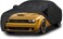 Car Cover for 2008-2024 Dodge Challenger, Custom-fit All Weather Sun Rain UV Dust Snow Protection Outdoor Challenger Full Car Cover with Door Zipper and Cotton Lining-Gray