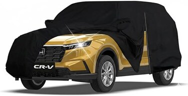 Heavy Duty SUV Car Cover Custom Fit for Honda CRV CR-V, Toyota RAV4 1996-2024, 10-Layers Waterproof All Weather Full Exterior Cover Rain Hail Outdoor Protector with Door Zipper &amp; Cotton