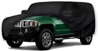 Waterproof Car Covers for Hummer H2 SUV 2002-2009 (Black) 2210T Custom 6 Layers Heavy Duty Waterproof All Weather Protection Outdoor