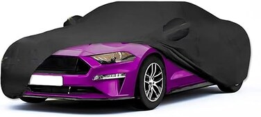 Waterproof Car Covers Fit for 1994-2023 Mustang GT/Cobra/Shelby/Bullitt/ECOBOOST(Black) Custom Heavy Duty Waterproof All Weather Protection Outdo