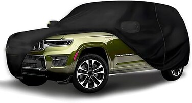 Waterproof Car Covers for 2010-2025 Jeep Grand Cherokee (Black) Custom Heavy Duty Waterproof All Weather Protection Outdoor