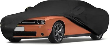 Waterproof Car Covers for 2008-2025 Dodge Challenger(Black) Custom Heavy Duty Waterproof All Weather Protection Outdoor