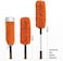 Duster Microfiber Feather Duster with Extendable Pole, 19.69 inches to 31.50 inches Long Cobweb Duster for Cleaning, Bendable Head, Non-Scratch, Washable Duster for Ceiling, Fan, Furniture 2 PACK