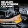 Premium Chamois Drying Cloth Car Drying Towel 26" x 15" Super Absorbent Fast Drying Chamois Environmental and Durable Car Wash Cloth Accessory - Yellow and blue 5 count