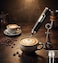 Rechargeable Electric Foam Maker, Milk Frother Handheld Foam Maker, Drink Mixer with Stainless whisks 3 Speed Adjustable Foam Maker Blender for Cappuccino