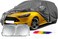 6 Layers Car Cover Waterproof All Weather for Automobiles, Outdoor Full Cover Rain Sun UV Protection with Zipper Cotton, Universal Fit for Hatchback (Up to 177") with Sunscreen and Duster