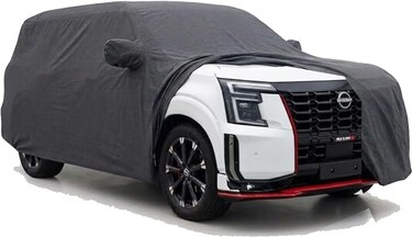 Custom Fit Car Cover Compatible with Nissan Patrol NISMO 2026, Waterproof All Weather Protection, Full Exterior Cover for Rain Snow Sun UV, Heavy Duty Indoor Outdoor Car Protector