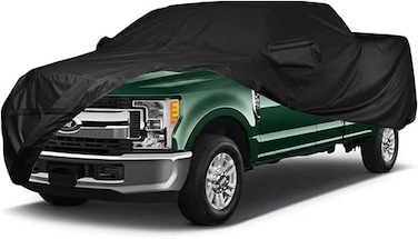 Waterproof Car Cover Fo-rd F250 F350 Raptor Pickup Truck Super Crew Cab 5FT-8FT Long Bed Truck Cover, All Weather 210T Windproof Car Covers