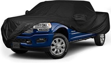 Waterproof Car Cover for 1998-2022 Dodge Ram 2500 3500 Crew Cab 6.5 ft Short Bed Truck Cover, All Weather Windproof 210D Oxford Car Covers