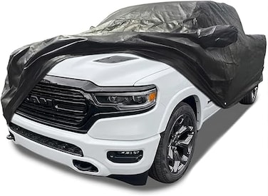 Waterproof Car Cover for 1998-2022 Dodge Ram 2500 3500 Crew Cab 6.5 ft Short Bed Truck Cover, All Weather Windproof 210D Oxford Car Covers