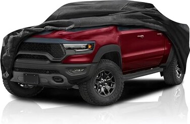 Car Covers Waterproof All Weather Car Cover Replace for Dodge RAM TRX Car Cover, MultiLayers Custom-Fit Outdoor Full Car Covers with Zipper Door for Snow Rain Dust Hail Protection