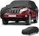 Universal Full Exterior SUV Car Cover Waterproof All Weather Outdoor Full Cover Rain Sun UV Protection 190T-PU Black Fit for SUV Length 191" to 200