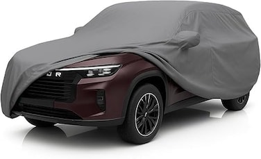8-Layer Luxury Car Cover for Jetour X90 / X90 Plus (2019&ndash;2025) &ndash; Waterproof, Windproof, UV-Resistant Mid-Size SUV Protection with Zipper Access &amp; Secure Tie-Downs
