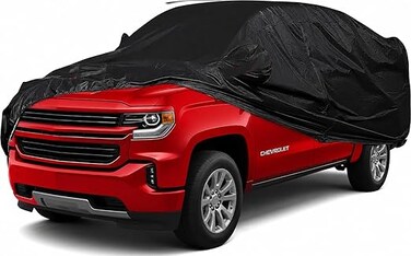 Car Cover Waterproof All Weather, 6 Layers Outdoor Full Exterior Cover Rain Sun UV Snowproof Protection with Zipper Cotton, Mirror Pocket for Chevrolet Solod