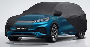 Multi-Layer Car Cover for BYD ATTO 3 - All-Weather Heavy Duty Protection - Waterproof, Dustproof &amp; UV Resistant - Custom Fit Outdoor Vehicle Shield
