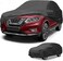 Cover Waterproof All Weather Sun Rain Protection Full Exterior Cover for Nissan X-TRAIL Black with Left Side Zippers