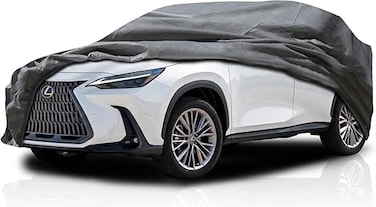 8-Layer Car Cover for Lexus NX 200t 300h 300 350 350h 450h+ (2014&ndash;2025) &ndash; Waterproof, Windproof, UV &amp; Hail Protection with Driver Zipper Door &ndash; All-Weather Indoor Outdoor Fit