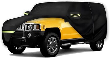 Waterproof Car Cover for Jeep Wrangler 4-Doors (87-21) 190T Custom Fit, 100% Waterproof &amp; Windproof