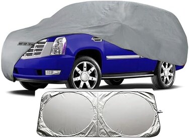 All Weather Guard - Van SUV Car Cover for Compact/Small SUV Van Crossovers (Premium 4-Season) with sunscreen