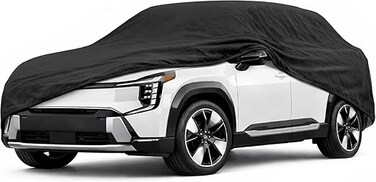SUV Van Cover - Universal Fit, Non Woven, Grey W/Secure Lock (Fits up to 200") - See Vehicle Size-Chart - Car Covers for Automobiles &amp; Car Snow Cover - Full Exterior Covers - Winter Rain Sun