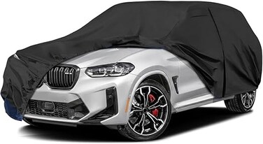 Waterproof Premium Car Covers Replace for 2010-2026 BMW X3/X4 M, Heavy Duty Polyester with Cotton Liner All Weather Car Cover with Zipper Door, Windproof Bands for Snow Rain Dust Protection