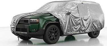 Denza B8 Car Cover: 100% Waterproof &amp; Sunproof Outer Protection - Heavy-Duty All-Season Cover - UV Resistant &amp; Heat Insulating Shield for Exterior Paint SILVER