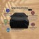 Waterproof Car Cover Fo-rd F250 F350 Raptor Pickup Truck Super Crew Cab 5FT-8FT Long Bed Truck Cover, All Weather 210T Windproof Car Covers with Door Zipper Sun Rain Snow UV Protection, black