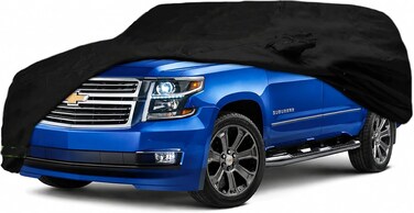 Car Cover for 2007-2025 Chevy Suburban/Cadillac Escalade ESV/GMC Yukon XL, Waterproof Custom-fit All Weather Sun Rain UV Dust Snow Protection Outdoor Car Cover