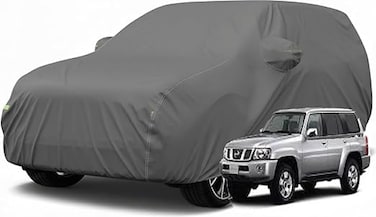 Luxury SUV Car Cover for 4 Door Nissan Patrol Y61 Car Cover (1998&ndash;2026) &ndash; Waterproof, Windproof, UV-Resistant All-Weather Indoor/Outdoor Protection y61 Cover Super Safari Cover