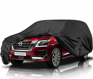 Car Cover Custom Fit for Nissan Patrol Y62 Y63 (2010-2026), Waterproof All Weather Outdoor Indoor Full Exterior Cover with Door Zipper &amp; Windproof Straps for UV Snow Rain Dust Hail Protection