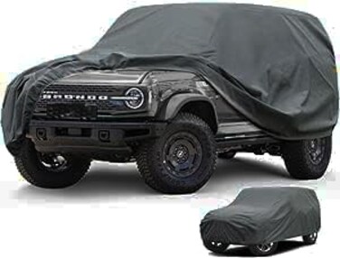 Heavy Duty Car Cover Custom Fit Ford Bronco 4 Door (2020-2025),Waterproof All Weather for Automobiles, Full Exterior Covers Sun Rain UV Protection