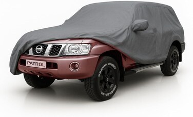 8-Layer Luxury SUV Car Cover for 4 Door Nissan Patrol Y61 Car Cover (1998&ndash;2026) &ndash; Waterproof, Windproof, UV-Resistant All-Weather Indoor/Outdoor Protection y61 Cover Super Safari Cover