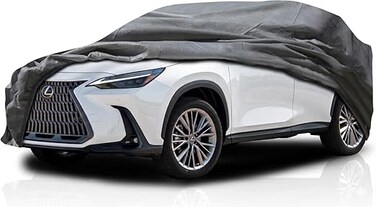 8-Layer Car Cover for Lexus NX 200t 300h 300 350 350h 450h+ (2014&ndash;2025) &ndash; Waterproof, Windproof, UV &amp; Hail Protection with Driver Zipper Door &ndash; All-Weather Indoor Outdoor Fit