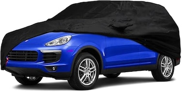 Waterproof Car Cover for Cayenne (09-22) 100% Waterproof, Windproof Custom Fit (Black)