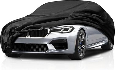 Waterproof Car Cover Replace for BMW 5 Series 2007-2025, 210T 6 Layers All Weather with Zipper Door for Snow Rain Dust Hail Protection(528i 530i 530e 535i 535d 540i 550i M550i M550)
