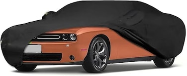 Waterproof Car Covers for 2008-2025 Dodge Challenger(Black) Custom Heavy Duty Waterproof All Weather Protection Outdoor