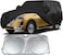 Multi-layer SUV Car Cover for Nissan Patrol (2004-2024) &ndash; Waterproof All-Weather Protection with Soft Interior Lining, Driver Zipper Door, Reflective Strips &amp; Sunscreen Shield (212" x 78" x 70")