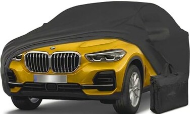 Car Cover for BMW X5 2007-2027 2023,Waterproof All Weather for Automobiles, Windproof Snowproof Rain Hail Sun UV Protection Full Outdoor Indoor Exterior Car Covers, Black