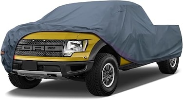 Truck Cover Waterproof All Weater, 16 Layers Full Pickup Cover, Universal Fit F-150, RAM 1500, Sierra 1500, Silverado 1500, Tundra Extended/Double/Crew Cab (Length up to 248 inch)