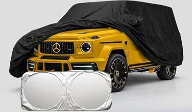 8 Layer Luxury SUV G Wagon Car Cover G63 for Mercedes-Benz G63 AMG (2004&ndash;2026) Waterproof, Windproof, UV-Resistant All-Weather Indoor/Outdoor Protection G Class Cover With Sunscreen