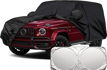6-Layer Full Car Cover Compatible with Mercedes Benz G-Class G63/G500/G550/G650 2004-2026 Accessories, Waterproof UV Resistant Anti Hail Car Cover with Door Zipper (for Mercedes-Benz G-Class)sunscrren
